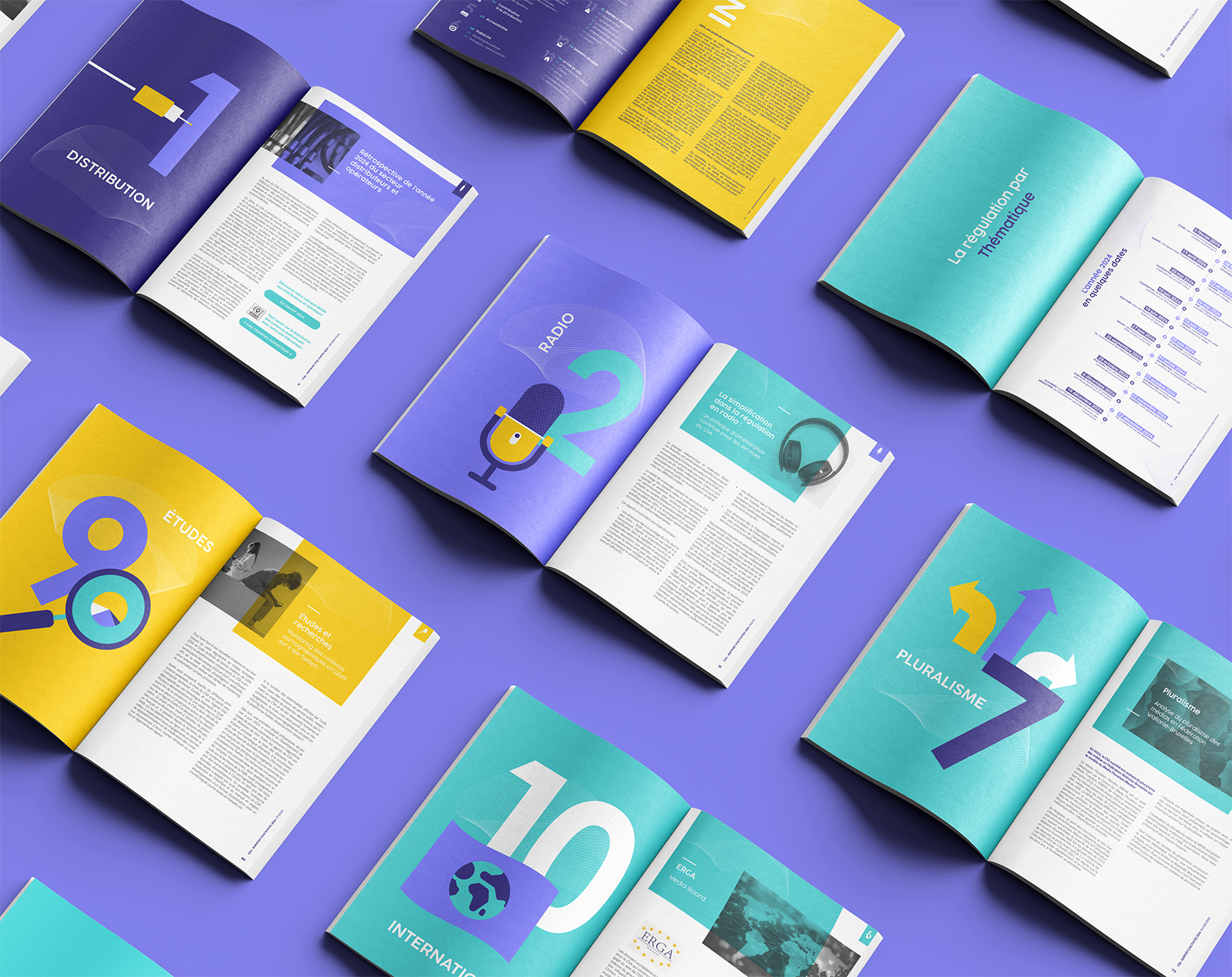 CSA - Conseil Supérieur de l'Audiovisuel - Graphisme - Identité visuelle - Periskop - Agence de communication - Studio graphique - Rapport annuel - 10