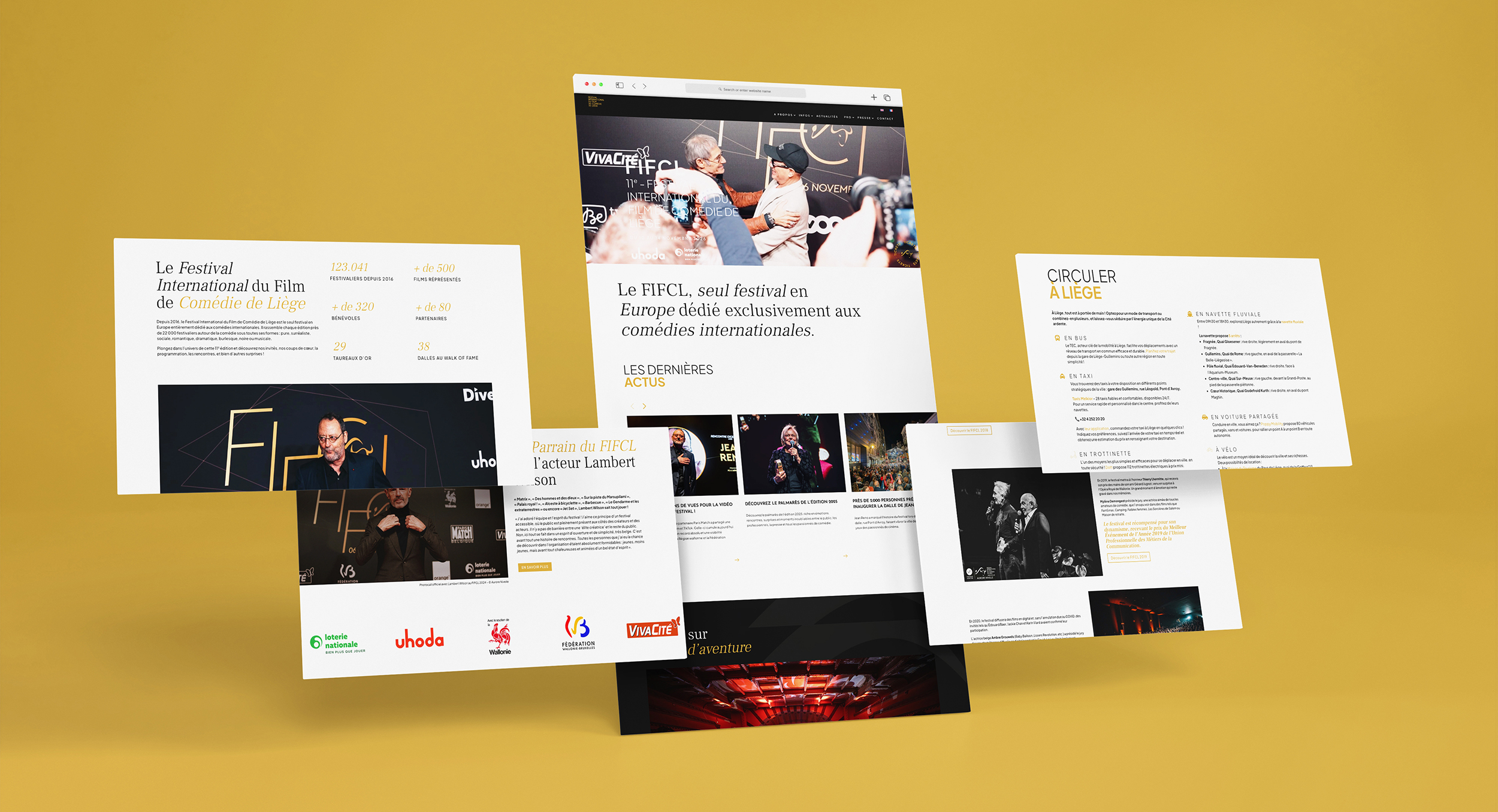 Création de site web - Design et stratégie de communication - FIFCL - Festival International du Film de la Comédie de Liège - Periskop - Agence de communication - Studio Graphique - 1