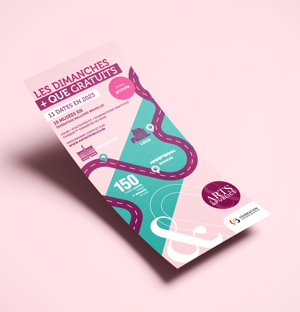 Arts&Publics - Culture - Culturel - Graphisme - Supports de communication - Campagne - Affiche - Flyers - Periskop - Agence de communication - Studio graphique - Bruxelles - Evénement