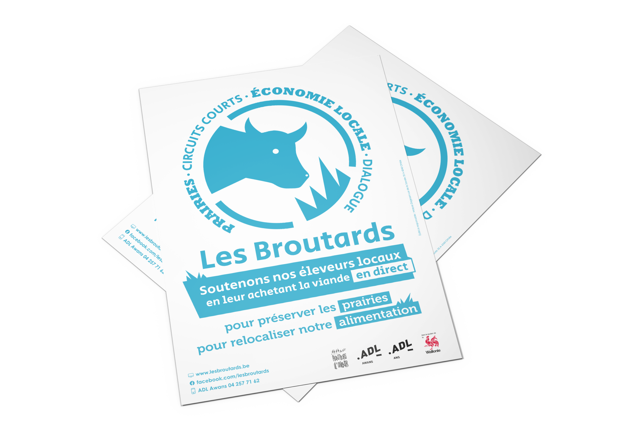 Les Broutards - Identité visuelle - Logo - Graphisme - Ecologie - Economie - Production locale - Periskop - Agence de communication - Studio graphique - Affiche