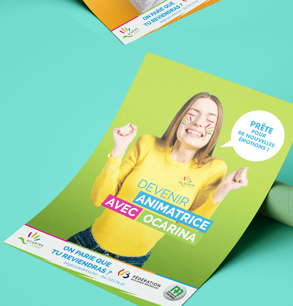 Ocarina - Campagne Marketing - Mutualité Chrétienne - Liège - Periskop - Agence de communication - Studio graphique