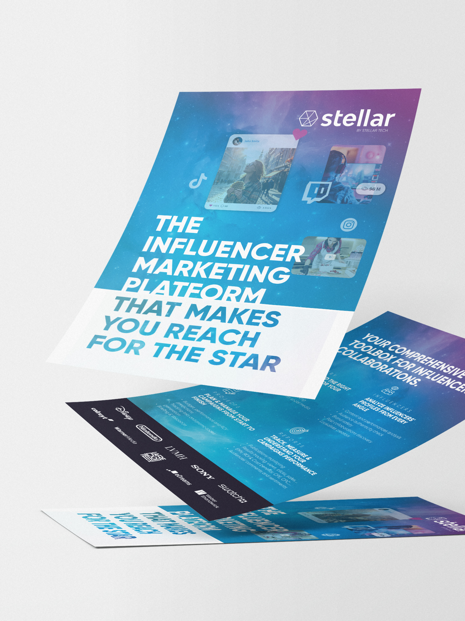 Stellar Tech - IA - Influenceurs - Graphisme - Periskop - Agence de communication - Studio graphique - Flyers