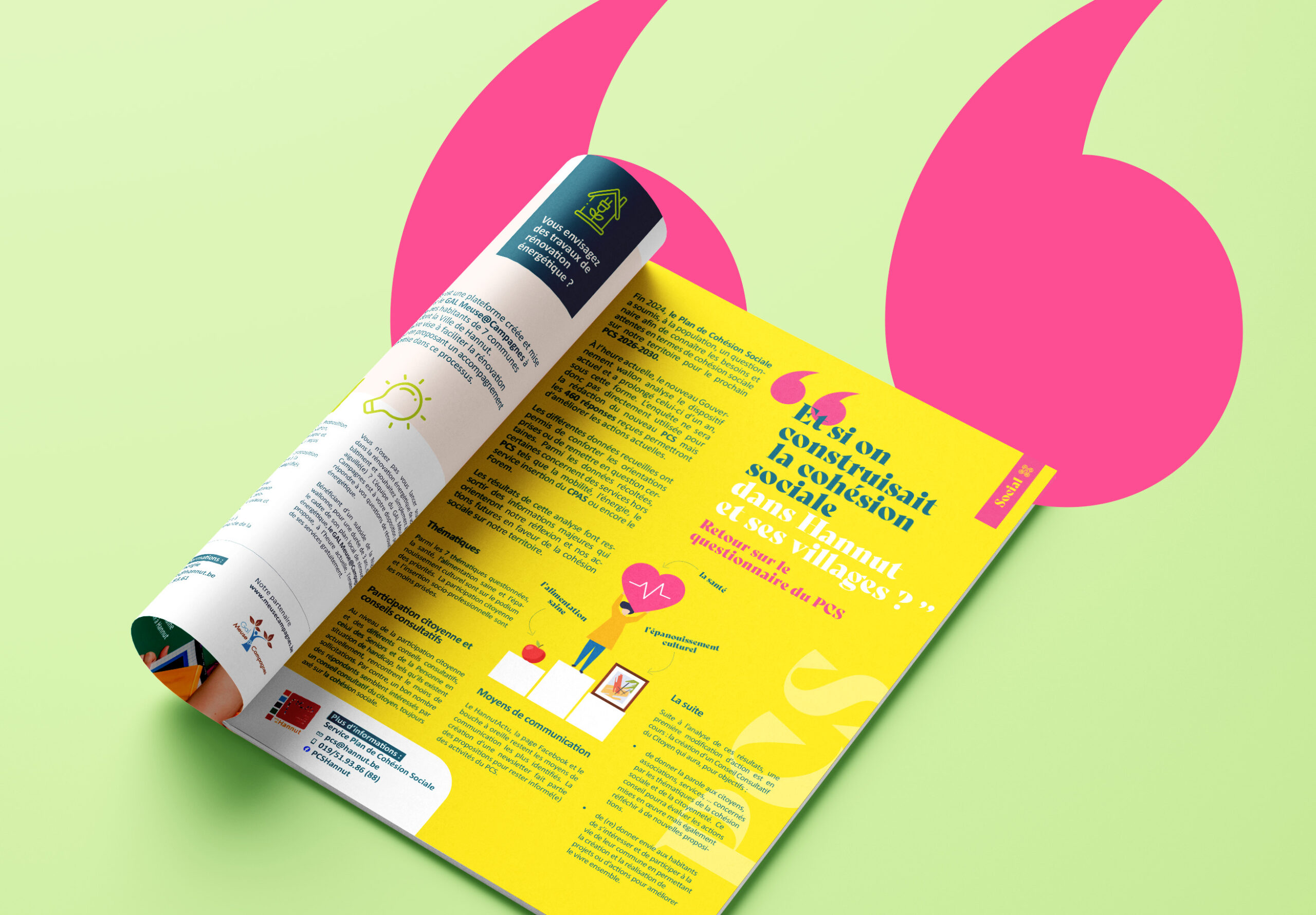 Hannut Actu - Ville de Hannut - Bulletin communal - Mise en page - Graphisme - Liège - Periskop - Agence de communication - Studio de graphisme