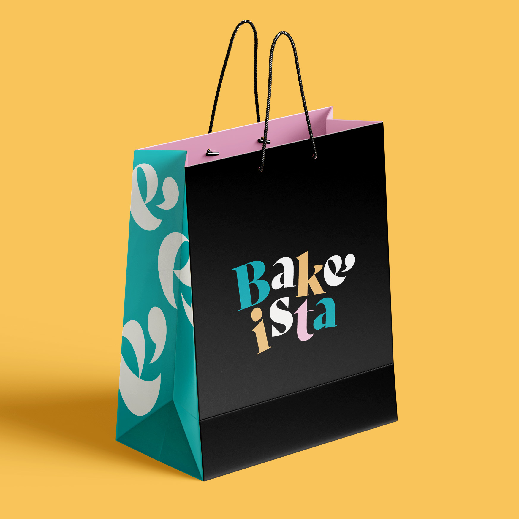 Bake Ista - Cookies et desserts maison - Homemade - Alimentation - Packaging - Etiquettes - Periskop - Agence de communication - Studio graphique - Sac